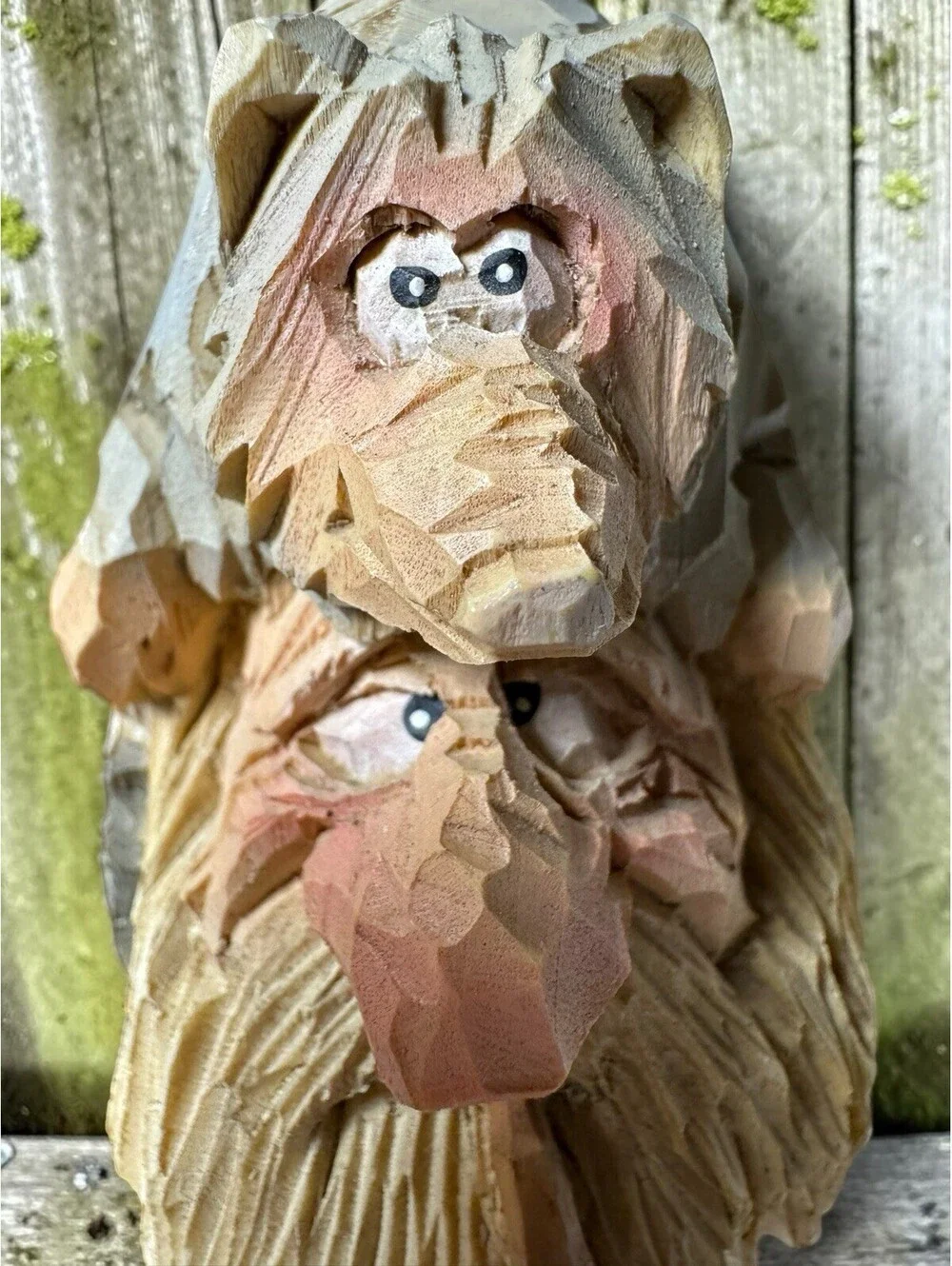 Vintage Chris Hammack Cast Bottle Stopper, Possum Mountain Man Signed